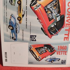 Collectible Mini Box 1960 Chevy Corvette 1:25 Scale Model Car Part MPC
