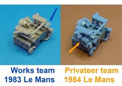 SD Models 1:24 Scale Detail-Up Set Porsche 956 Le Mans ’83 3D printed for Tamiya