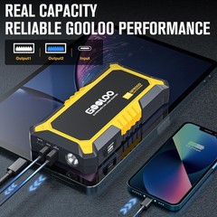Gooloo Gp2000 Jump Starter 2000A Car Starter Battery Pack Up To 8.0L Gas 6.0L