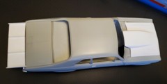 Resin Rear Spoiler & Bubble Hood Combo for ’72*/69 Nova AMT*/Revell 1/25.