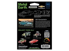 1957 CHEVROLET BEL AIR TURQUOISE STEEL MODEL KIT BY METAL EARTH ME1010