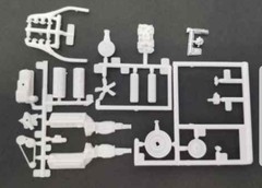 1972 Chevelle 454 V8 ENGINE / TRANSMISSION from AMT 1:25 Model Kit 72