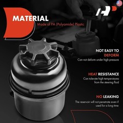 A-Premium Power Steering Reservoir/Tank with Cap Compatible with BMW 125i 128i