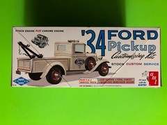 1934 FORD PICKUP TRUCK CUSTOMIZING 3N1 MODEL KIT AMT ROUND 2 1/25 SCALE NEW LOOK