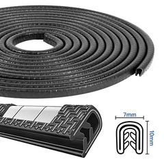 393.7L X 1.14H X 0.04In. Ft. Flexible Durable Waterproof Noise Isolator Black Ru