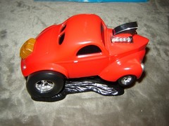 Polar Lights 6001F Willy Fast Cherry Bomb Red Box open kit Built 1998 Kit AS IS