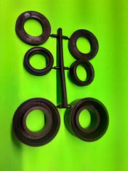 Chevy Vega Funny Car 1/16 Tire Wheel Rear Drag Slicks Chrome Centerline Rims