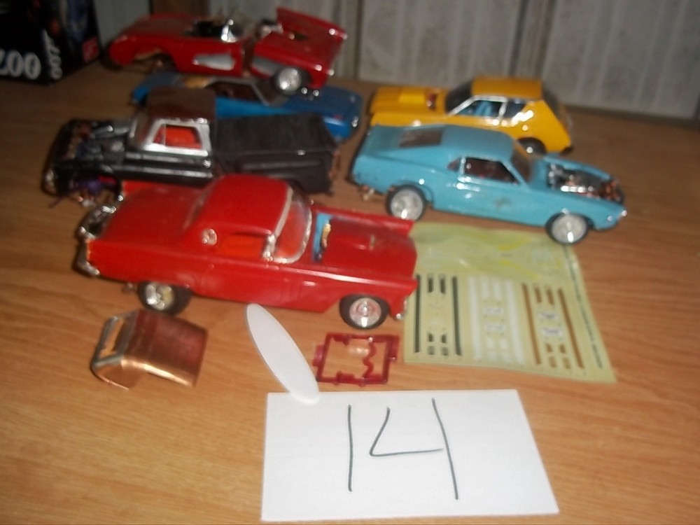 Model Car Junkyard/Parts Lot Salvage Built Plastic Models #14
