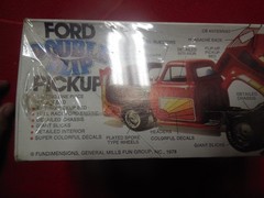 Vintage new in sealed box 1978 issue MPC Ford “Double Flip” pick-up model kit