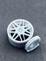 1:24, 1/25 Scale resin 3d Printed Wheel Set For Scale Modeling