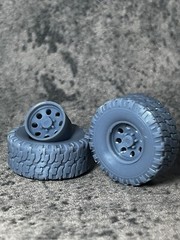 Resin 1/24 Scale “Super Swamper” StyleOff-Road model car wheels, 1/24 1/25 Truck