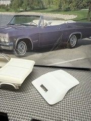 1:25 For 65 Revell Impala Resin “G”Convertible Up-top. Kit Not Included