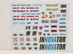 1972 Nova Old Pro DECAL SHEET 1:25 AMT Model Kit DECALS