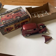 Monogram 1939 Chevy Sedan Delivery Street Rod Model Kit Truck 1987 Assembled
