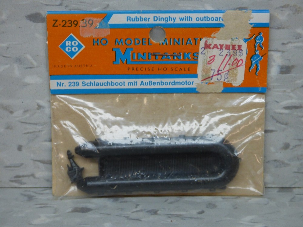 Roco Minitanks (NEW) 1/87 Z-239 WWII US Rubber Dingy Accessory Set Lot # 436Y