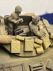 Custom Built 1/35 WW2 US M36 Jackson Tank Destroyer w/Commander & Loader