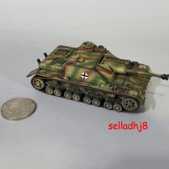 1/72 Scale WWII German Sturmgeschutz IV Assault Gun Vehicle Tri Color Camo Model