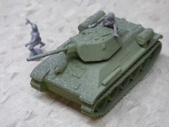 MIR / Roco Minitank Compatible WWII Russian T-34/76 & Airfix Soldiers Lot#7414B©
