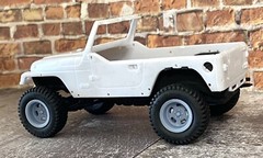 1/24 Scale: 18-Inch “Off-Road 5 Slot Mags” Wheels W/ Mud Tires;Jeep, Resin 1/25