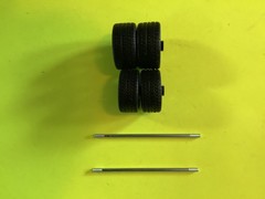 Maisto 1/24 2018 Acura NSX Tires, Black Rims & Axles Parts, model car building