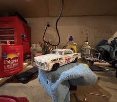 Moebius Models Chrysler 300 (1955 Stock Car Winner) 1:25 Scale (Built Model)