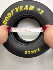 2 X Goodyear Tires NASCAR Racing Slick Race Tire Rubber 3 5/8” X 1.5″ 1:8 Scale