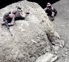 1/35 Scale Military Diorama Base Terrain Display Model Soldiers Figures Diecast