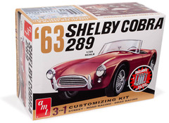 AMT 1963 Shelby Cobra 289 3-In-1 -Street Road Drag 1:25 Scale Model Car Kit 1319