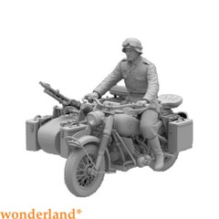 Freedom 16005SP 1/16 WWII German Military Motocycle R75 & Sidecar & Rider Figure
