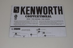 AMT KENWORTH CONVENTIONAL W-925 1021/06 ⭐PARTS⭐ INSTRUCTION BOOKLET 1:25