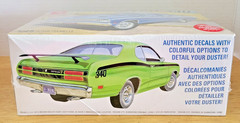 AMT 1118 1/25 1971 Plymouth Duster 340 Model Kit New Sealed