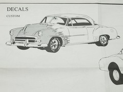 1951 Chevrolet Bel Air STOVEBOLT DECAL SHEET from AMT 1:25 Model Kit DECALS