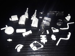 1/25 scale Model car parts Y-block Ford V8 w/ paxton supercharger