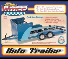 Salvino JR Wes’s Auto Race Car 2 Axle Transport Trailer Plastic Model Kit 1/25
