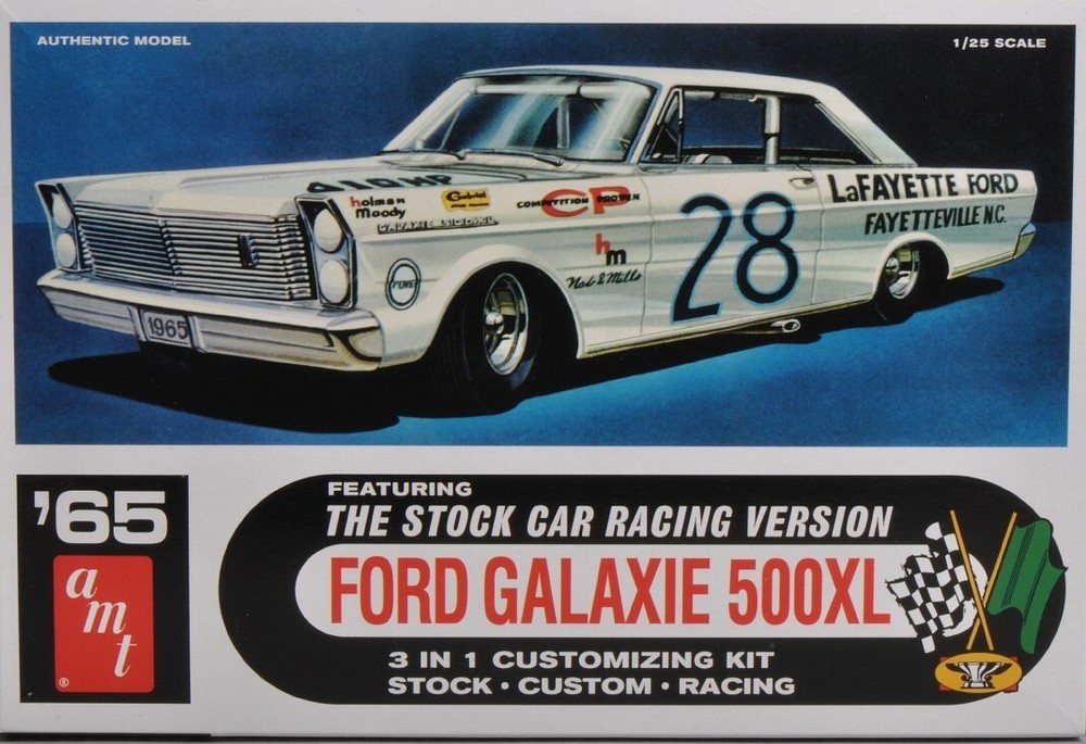 Original Vtg, AMT 1965 Ford Galaxie 500XL Hardtop 3 in 1 kit #6125 -Body & Parts