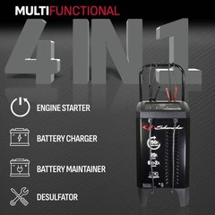 Wheeled Automatic 150A Wheeled Car Battery Charger Engine Starter 12V 20A Boost