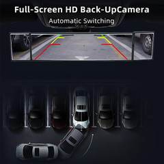 Car Rear View Mirror, 15.1” Anti-Glare Panoramic Wide Angle Rearview M