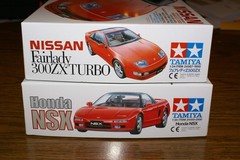 Tamiya Nissan 300ZX Turbo & Tamiya 1/24 Acura NSX 2 kits