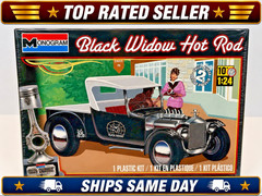 1/24 MONOGRAM BLACK WIDOW HOT ROD-85-4324 PLASTIC MODEL KIT-SEALED BOX/FAST SHIP