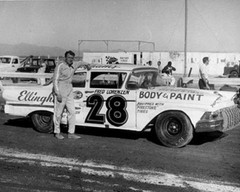 #28 FRED LORENZEN Ellingham Body & Paint 1957- 58 Ford 1/32nd Scale Decals Slot