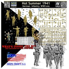 MB (MASTER BOX LTD) 35249 1/35 GERMAN INFANTRY WWII ‘HOT SUMMER 1941’ MODEL KIT