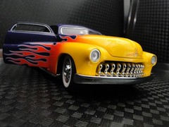 1950 Mercury Merc Hot Rod Classic Car Race Custom Chopped Dragster Carousel YELO