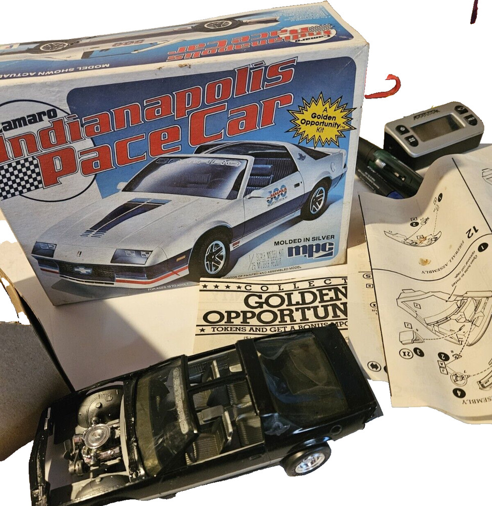 Camaro Indianapolis Pace Car 1/25 Scale Model Kit Opened