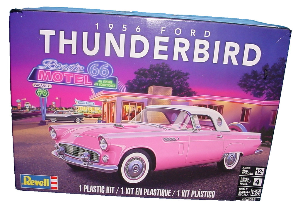 Revell Monogram 1:24 1956 Ford THUNDERBIRD T-Bird Model Kit 85-4518 NIOB 312 V-8
