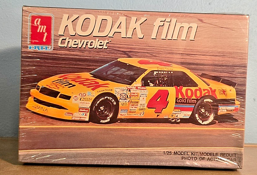 NIB AMT/Ertl Nascar Model Kit Kodak Film Chevrolet 1/25 Scale #6727 SEALED 1990