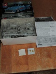 AMT ERTL 1957 Chevy Stepside Truck Model Kit NEW #6309 Contents Sealed 1/25