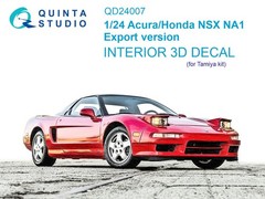 Quinta Studio 1:24 Tamiya Acura-Honda NSX NA1 Export version Interior 3D Decal