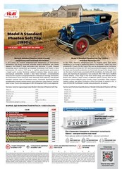 Model A Standard Phaeton Soft Top (1930s) American Passenger Car 1:24 ICM24050