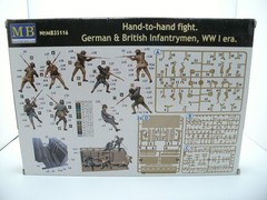 3 Master Box 1/35 scale WWI kits sealed bags in open boxes, Trench diorama