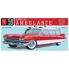 AMT 1959 Cadillac Ambulance w/Gurney 1/25 AMT1395 Plastics Car/Truck 1/24-1/25
